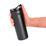 Double-wall leakproof thermal mug 500ml AdHoc Pulse grey colour third view