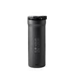 Double-wall leakproof thermal mug 500ml AdHoc Pulse grey colour printing view
