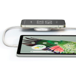USB-C to USB-C 2-in-1 aluminium charging cable 15W Zens Pro 2 white colour third view