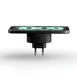 Compact magnetic wireless phone charger 15W Zens black colour second view