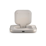 Magnetic bedside Qi2 charger custom made USB-C 20W Zens white colour third view