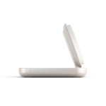 Magnetic bedside Qi2 charger custom made USB-C 20W Zens white colour fourth view