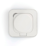 Magnetic bedside Qi2 charger custom made USB-C 20W Zens white colour fifth view