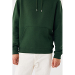 Unisex hoodie with brushed fleece 340 g/m2 Iqoniq Joshua dark green colour