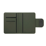 Passport holder with dual Bluetooth 5.2 tracker green colour second view