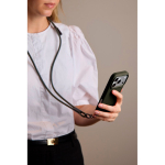 Lanyard-style phone cable with USB-C to USB-C 60W charging green colour ambient view 2