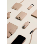 Eco-friendly foldable 2-in-1 wireless charger with USB-C and 15W ivory colour