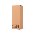 Double-wall thermal bottle with straw and leakproof lid 600ml black colour view with box