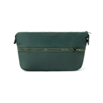 Expandable recycled plastic toiletry bag with durable zip 7L green colour fourth view