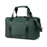 Lightweight eco travel bag with zip and 36.5L capacity green colour second view