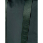 Lightweight eco travel bag with zip and 36.5L capacity green colour fourth view