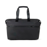 Expandable weekend travel bag in recycled polyester 54 L black colour fourth view