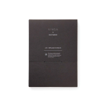 Refillable A5 notebook with phone stand, lined pages green colour view with box