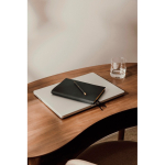 A5 lined notebook and pen set with gift box black colour ambient view