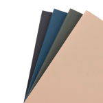 A5 softcover notebook with recycled paper, lined pages green colour general view