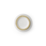 Matte ceramic espresso coffee cup 80 ml white colour third view