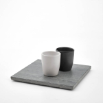 Matte ceramic espresso coffee cup 80 ml ambient view