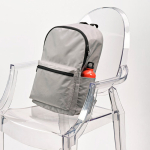 Lightweight recycled plastic backpack with padded interior for 15.6” laptop grey colour ambient view