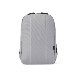Lightweight recycled plastic backpack with padded interior for 15.6” laptop grey colour second view