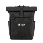 Recycled plastic roll-top backpack for 15.6'' laptop main view