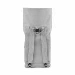 Eco roll-top backpack with reinforced base and front pocket 16 L light grey colour third view