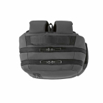 Water-resistant recycled plastic backpack ideal for 17'' laptops dark grey colour fifth view