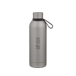 Recycled stainless steel thermal bottle with silicone handle 490 ml main view