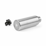 Recycled stainless steel thermal bottle with carry handle 2 L silver colour fourth view