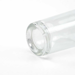 Cylindrical glass bottle with silver leakproof cap 540 ml transparent colour detail view