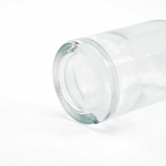 Glass bottle with airtight wooden lid 780 ml transparent colour detail view
