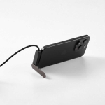 USB-C fast charging cable with integrated phone stand 60W black colour third view