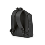 Recycled polyester insulated backpack with double zip 12 L black colour second view
