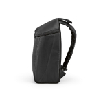 Recycled polyester insulated backpack with double zip 12 L black colour fourth view