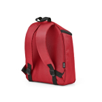 Recycled polyester insulated backpack with double zip 12 L red colour second view
