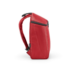 Recycled polyester insulated backpack with double zip 12 L red colour third view