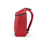Recycled polyester insulated backpack with double zip 12 L red colour fourth view