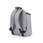 Recycled polyester insulated backpack with double zip 12 L grey colour second view