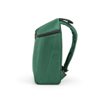 Recycled polyester insulated backpack with double zip 12 L green colour fourth view