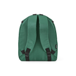 Recycled polyester insulated backpack with double zip 12 L green colour rear view