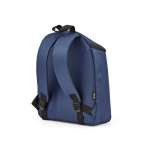 Recycled polyester insulated backpack with double zip 12 L navy-blue colour second view