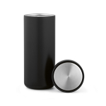 Recycled stainless steel double-wall travel tumbler 500 ml black colour second view