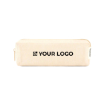 Recycled canvas multi-purpose pouch with zip 270 g/m2 main view