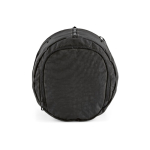 Recycled nylon gym bag with shoe compartment black colour third view