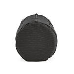 Recycled nylon gym bag with shoe compartment black colour fourth view