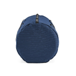 Recycled nylon gym bag with shoe compartment navy-blue colour fourth view