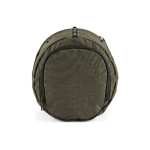 Recycled nylon gym bag with shoe compartment dark green colour third view