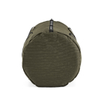 Recycled nylon gym bag with shoe compartment dark green colour fourth view