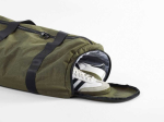 Recycled nylon gym bag with shoe compartment