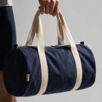 Gym-ready sports bag in eco-friendly fabric 30 L navy-blue colour ambient view