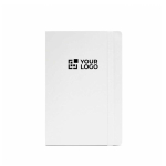Recycled synthetic leather notebook with soft A5 cover and lined pages main view
